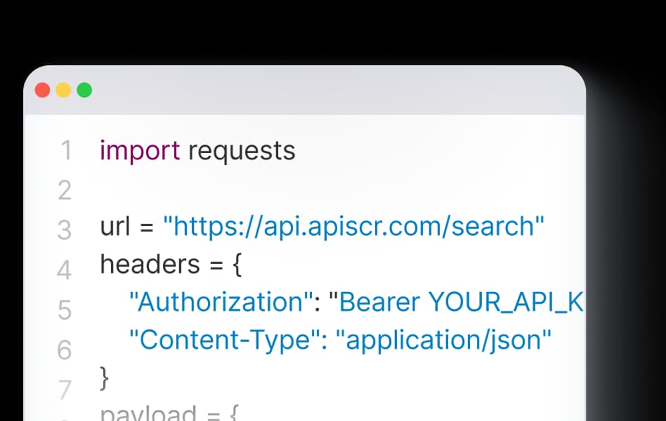 Scraper API for Search Engines & Aggregators